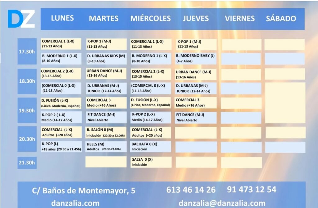 horarios