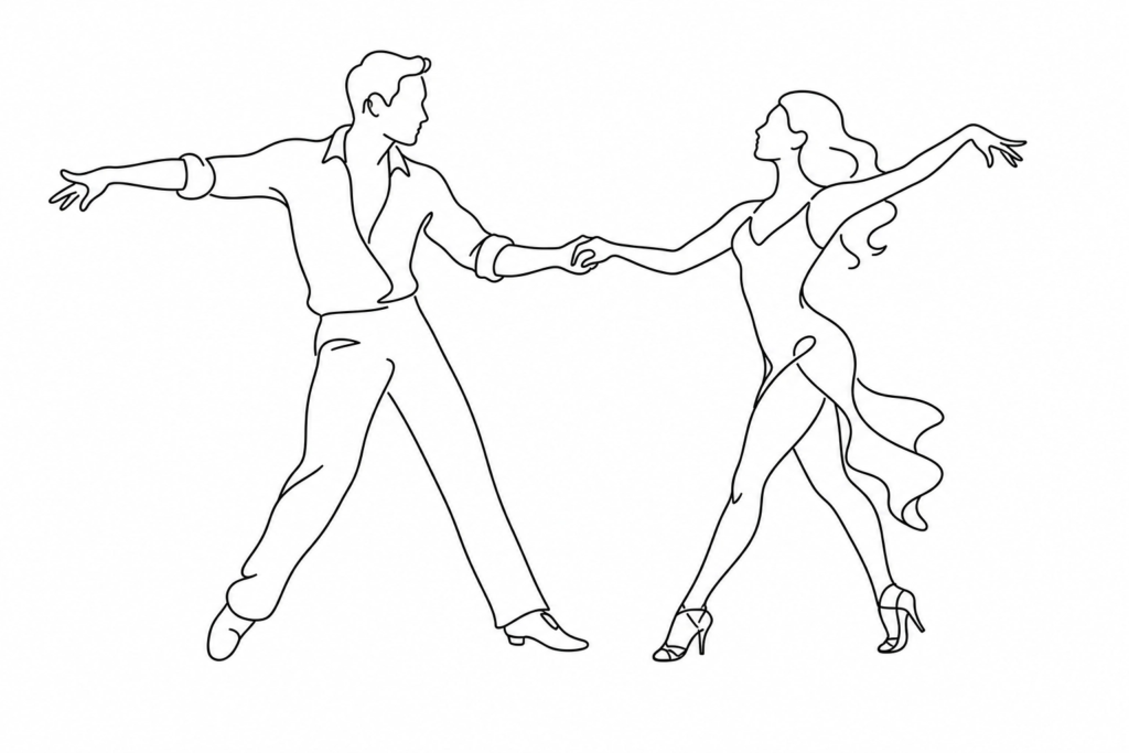 DIBUJO DE BAILARINES