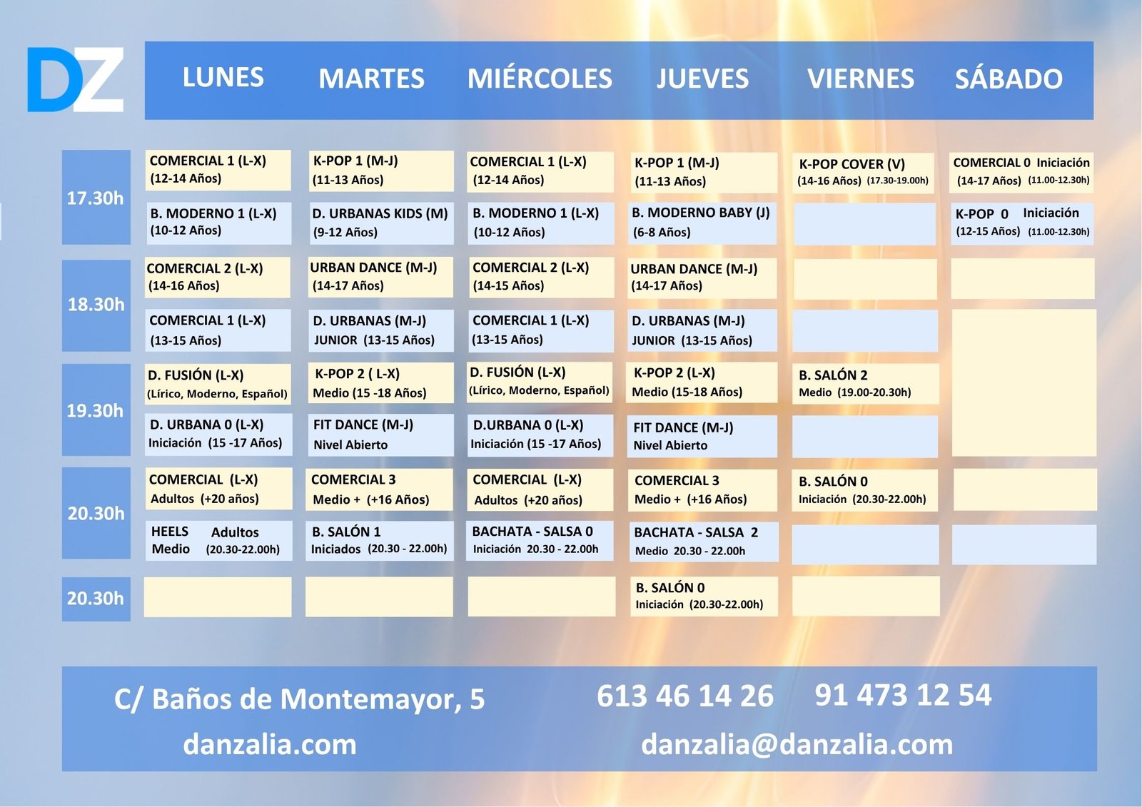Horarios 2026 27