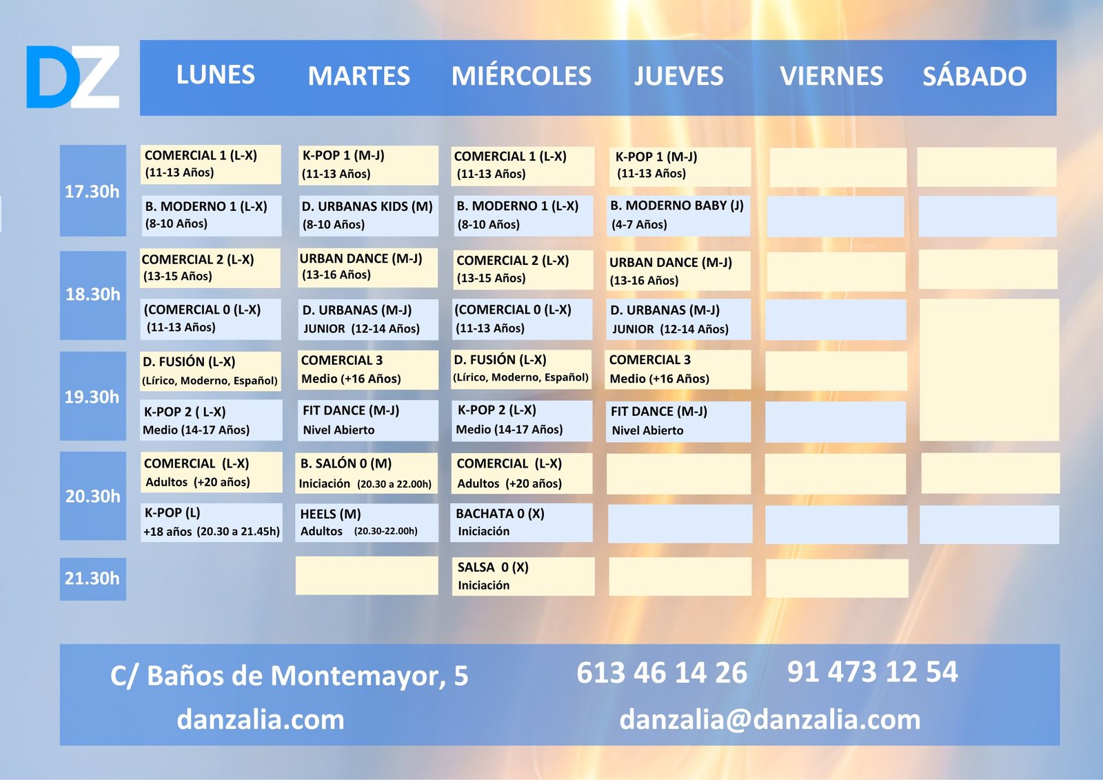 HORARIO 2025 2026