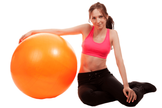 pilates con pelota